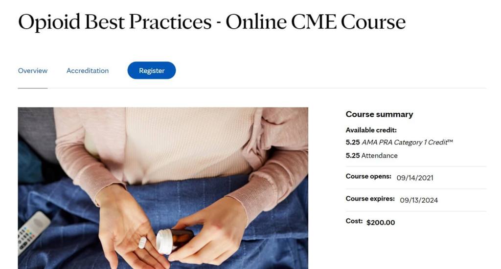 Mayo Clinic School of Continuous Professional Development offers paid courses.