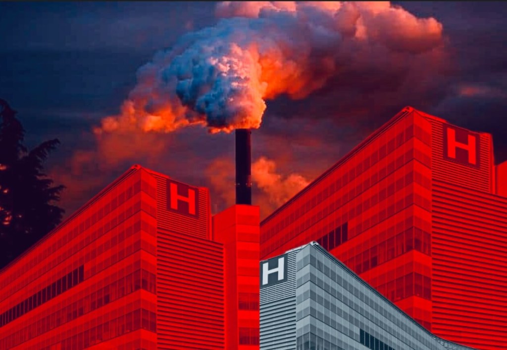 1 in 20 tons of carbon dioxide is emitted by health care